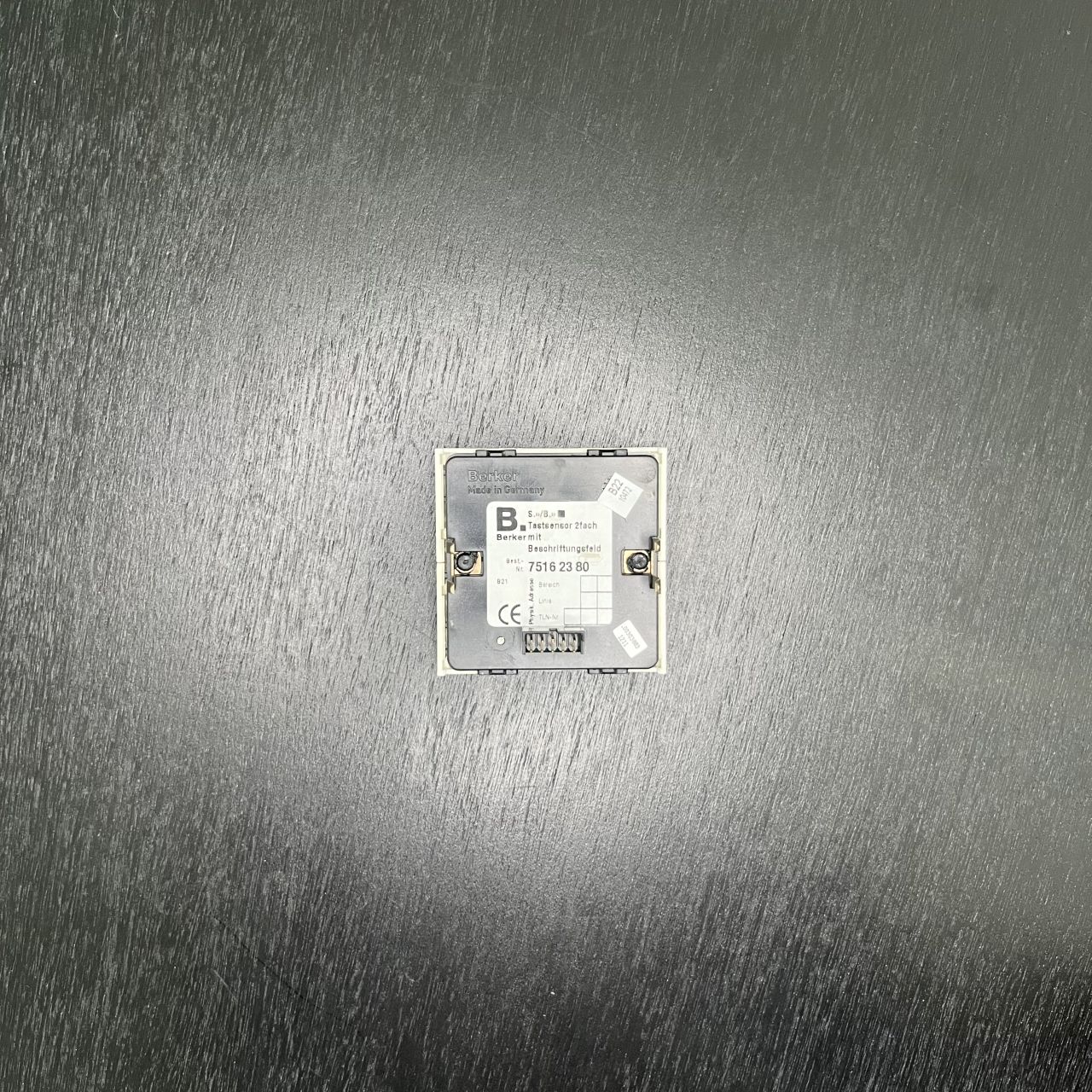 TASTENSENSOR 2FACH MIT BESCHR. BERKER 75162380 PWS EIB 75162380 – Bild 2 von 2
