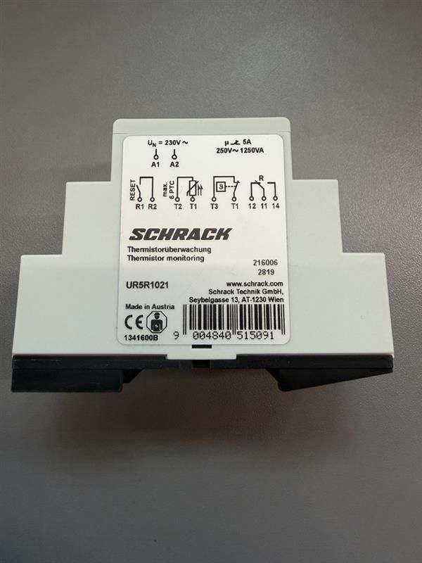 Thermistorüberwachungsrelais, 2 TE, 1 Wechsler, 5A, 250VAC – Bild 2 von 2